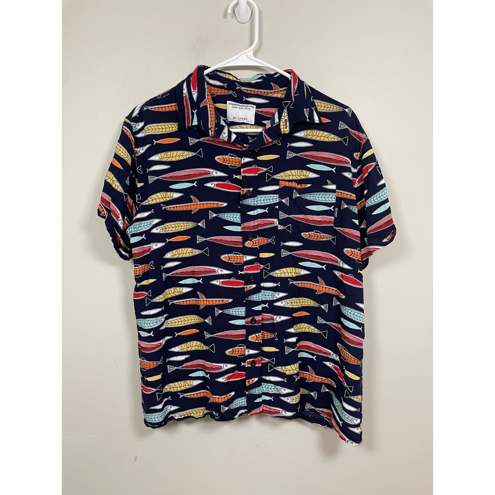 Androgynous Fox The Upstreamer Short Sleeve Button Up